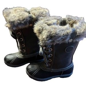 London Fog LFW-MELTON 2 Size 9 Snow Winter Boots Style# PL017b